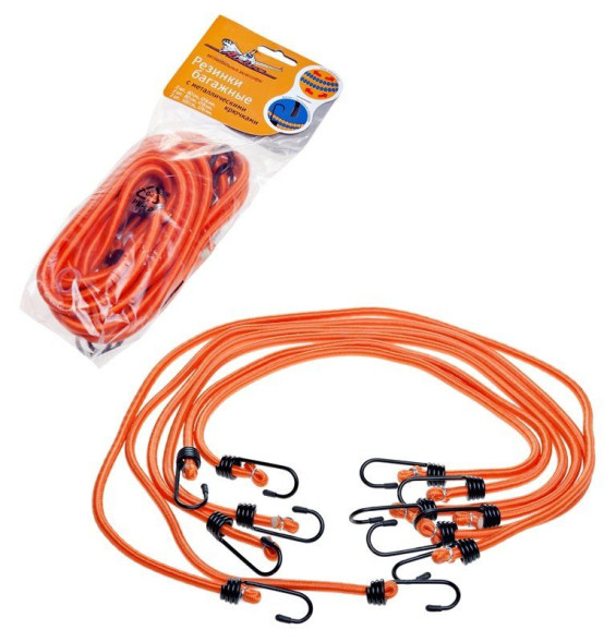 Набор резинок 6 шт.:  2 шт.-60см, 2шт.-80см, 2шт-100см, D-8 мм, (AS-R-04)  AIRLINE