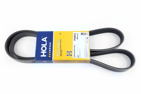 Ремень поликлиновой 6РК1413 ГАЗ Gazelle,Sobol(ZMZ 405)(+PS); Patriot(ZMZ409), PH6975 HOLA