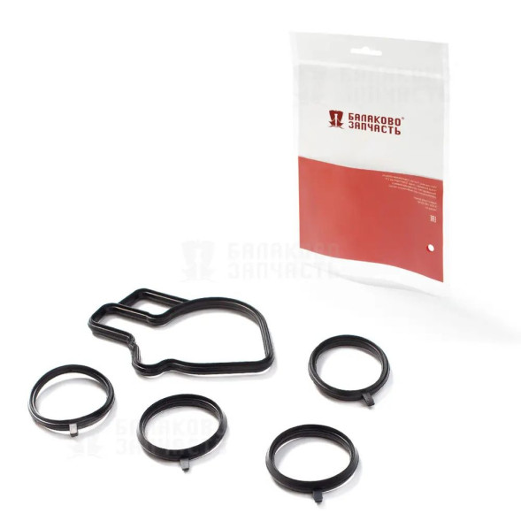Прокладка ВАЗ-2112, 2170 впускного модуля к-т.5шт резина БалаковоЗапчасть