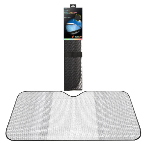 Шторка солнцезащитная PRO 70 см на лобовое стекло, 200г/м2, (70*140 см) (ADSS002) AIRLINE