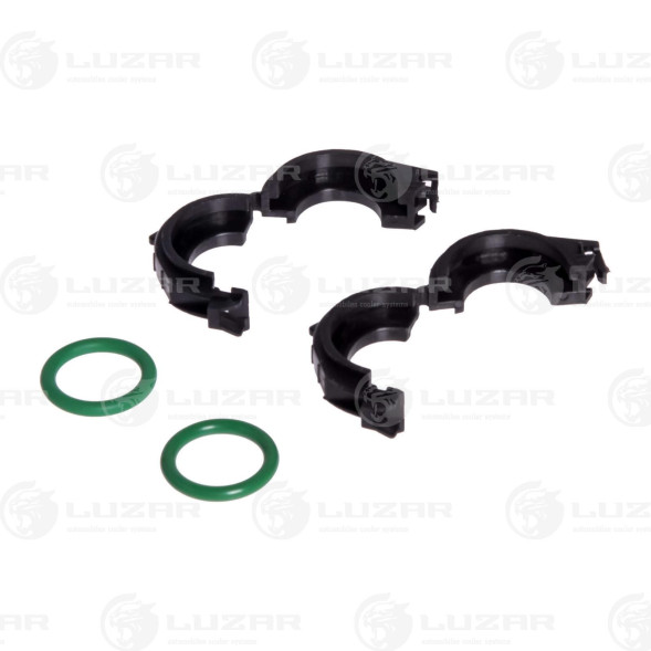 Кмпл для подключ. радиатора отоп ГАЗель Next/УАЗ Патриот фиксат 2шт.+кольца 2шт LUZAR LGS 0003