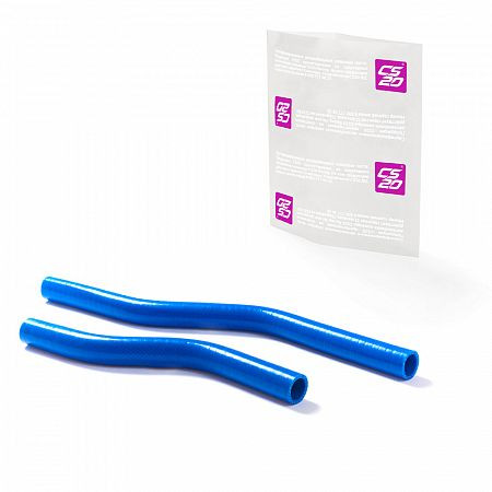 Патрубки отопителя ВАЗ-2170 к-т.2шт силикон CS20 СИНИЙ Profi