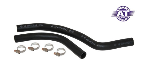 Патрубки отопителя к-т ВАЗ 1117/1119/KALINA (06-) (2шт)  AT 4000-118RA-2