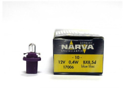 Лампа BAX 12V-0,4W (BX8,5d) violet 17006 (Narva) (10шт)