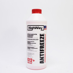 Антифриз красный концетрат HighWay LONG LIFE G12+  1,5л (12шт)
