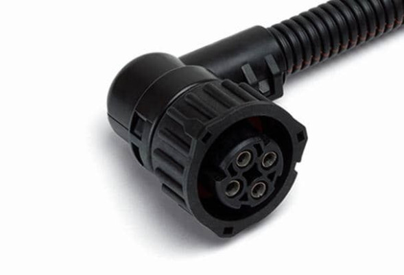 Колодка-разъем 4-х контактный байонет угл. адаптер к датчику спидометра КАМАЗ, МАЗ, ЗИЛ (AX5231)