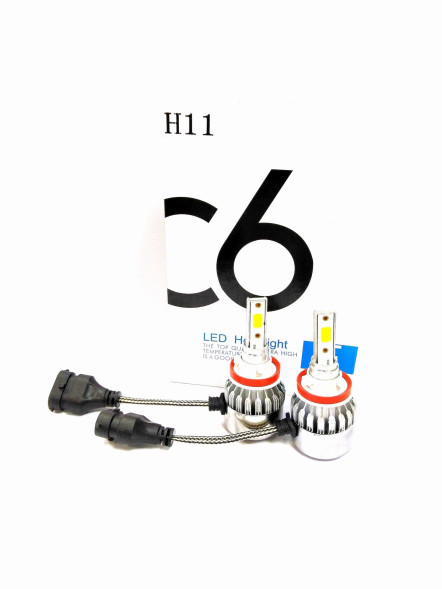 H11 C6R Комплект светодиодных ламп 12/24v 6000K (холодный бело-голубой) (к-т 2шт)