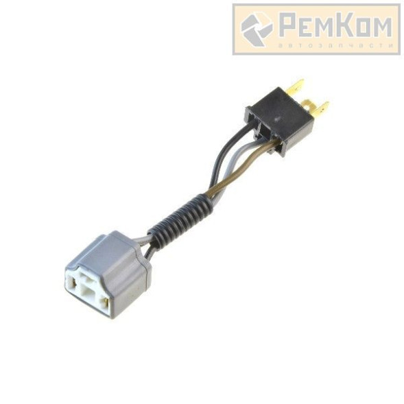 Разъем под лампы H4, R2 керамический (с проводами 1,0 кв.мм, длина 120 мм) (RK04127) РЕМКОМ