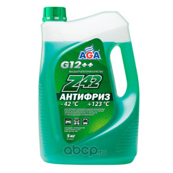 Антифриз зеленый (5кг) G-12++ ANTIFREEZE AGA-Z42 PREMIX AGA
