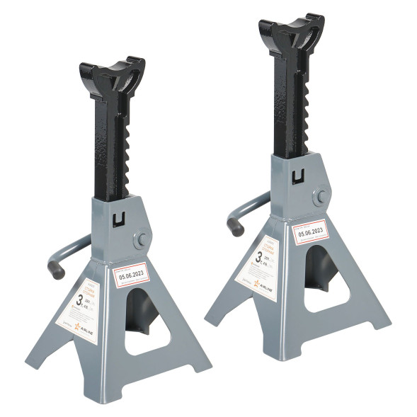 Стойка опорная 3т с зубч. мех., 2 шт. (MIN-289 мм, MAX-418 мм) (AJSG03) AIRLINE