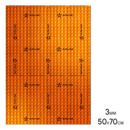 Шумоизоляция (вибро) &amp;quot;Main 3&amp;quot; PRO (50*70 см) КС, 3 мм, фольга 90 мкм. КМП 0,30 (ADVI009) AIRLINE