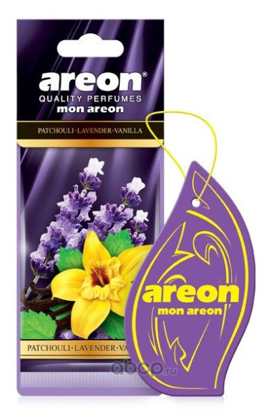 Areon MON Patchouli Lavender Vanilla(ПачолиЛавандаВаниль) сухой лист
