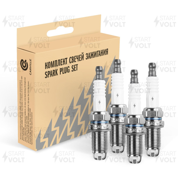 Свеча зажигания для а/м Renault Logan (04-) 1.4i/1.6i/Duster (10-) 1.6i/2.0i (кмпл. 4шт) (VSP 0020)