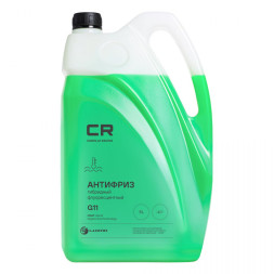Антифриз зеленый CR гибридный флуор. -40°С, G11  5л/5.37кг (L2018105) (4шт) CARVILLE RACING