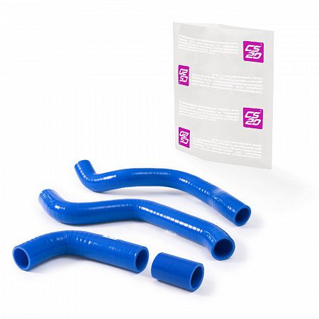 Патрубки радиатора ВАЗ-2110 16V силикон CS20 СИНИЙ к-т.4шт Profi