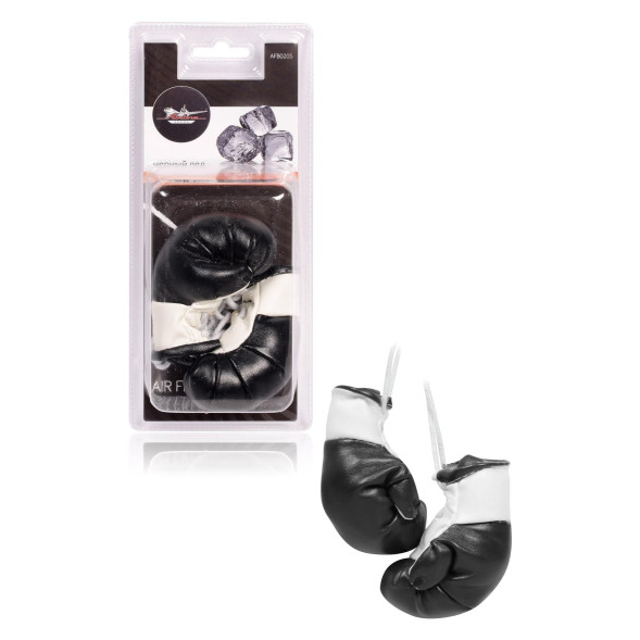 Ароматизатор подвесной (Боксерские перчатки) черный лед (AFB0205) AIRLINE