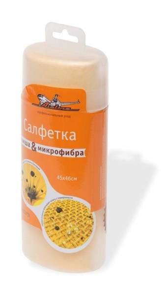 Салфетка из замши и микрофибры в тубе (45*46 см) (AB-C-01) AIRLINE