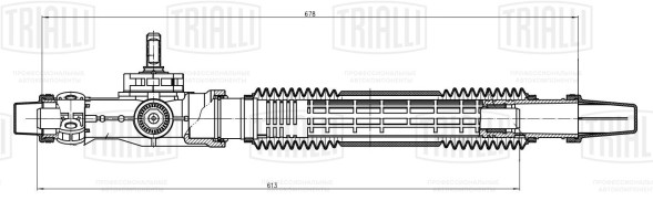 Рулевой механизм (рейка) механич. LADA 2192 Kalina Cross/2192 Granta Cross (3.1 об.)(CR 194) TRIALLI