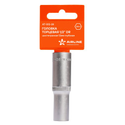 Головка торцевая 1/2" DR шестигранная 14мм глубокая пласт. подвес (AT-S12-26) AIRLINE