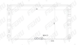 Радиатор охлаждения ВАЗ-2170-72 Приора A/C Panasonic (FRC1576m) FEHU