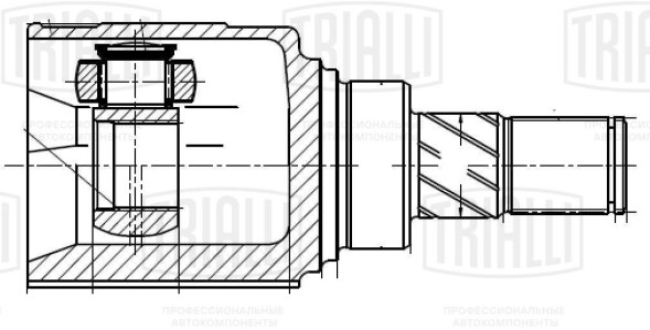 ШРУС внутр.  Geely CK (Otaka) (07-) внеш 25,внутре 29 зубьев(GO 304) TRIALLI