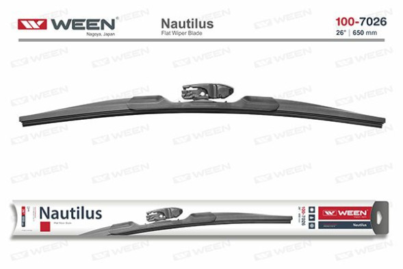 Щетка стеклоочистителя 26/650 Nautilus, бескаркасная, адаптер-трансформер WEEN 100-7026