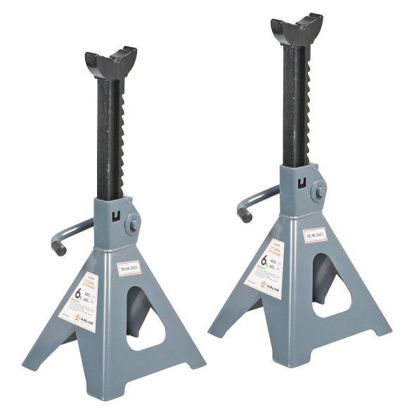 Стойка опорная 6т с зубч. мех., 2 шт. (MIN-400 мм, MAX-620 мм) (AJSG06) AIRLINE