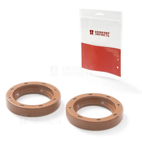 Сальники ВАЗ-2101-2107 полуоси 30х45х8 NBR обрезиненный к-т.2шт в уп.БалаковоЗапчасть