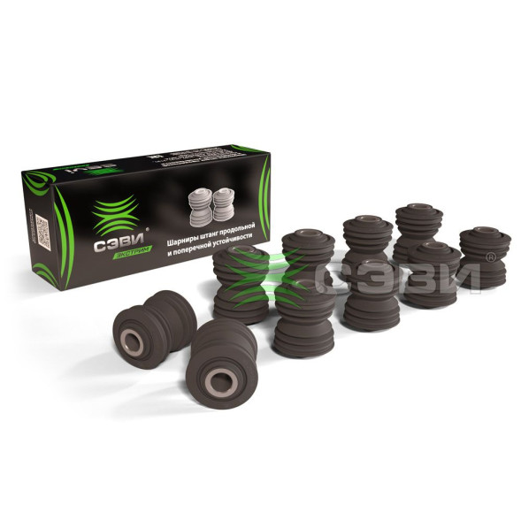 Втулки реактивных штанг ВАЗ 2101-2107, 2121 (резино-метал.) СЭВИ-ЭКСТРИМ 2103-9042 (20шт)