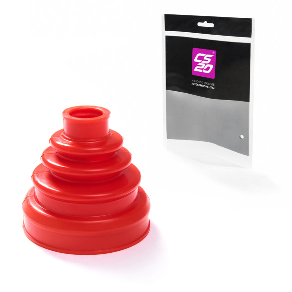 Чехол ВАЗ-21214,2123 шарнира вала карданного полиуретан КРАСНЫЙ 1шт в пакете