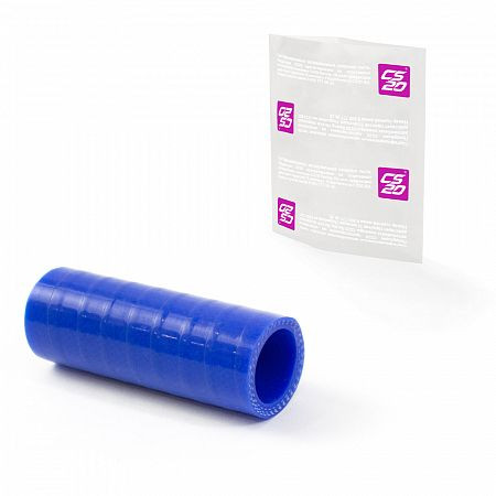 Патрубок термостата ГАЗ-3302 ЗМЗ-405 Е3 L80/D25,силикон CS20 СИНИЙ Profi