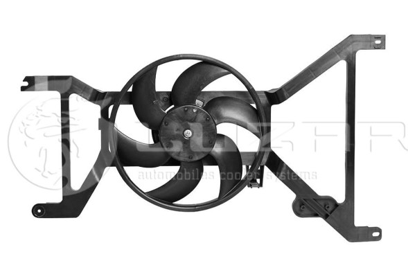 Э/вентилятор охл. с кожухом Lada Largus (12-)/Renault Logan (08-) AT LUZAR LFK 09198