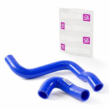 Патрубки радиатора ВАЗ-1118 16V к-т.2шт силикон CS20 СИНИЙ Profi