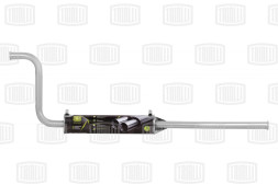 Глушитель доп. алюм. (резонатор) ВАЗ 2108 (EAM 0107) TRIALLI