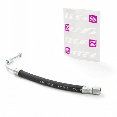 Шланг топливный ВАЗ-2110, 2170 высокого давления дв.1.6 с 2005г.в. гайка+трубка 90гр.CS20 1шт в уп.