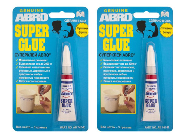 Суперклей 3 г SG-747-R ABRO