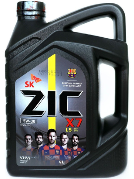 ZIC  X7  5W-30   4 л  синт. GM Dexos 1; GM Dexos 1 Gen 2