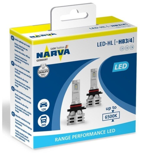 Лампа LED HB3 / HB4  6500K Range Perfomance LED  (упаковка 2шт.) Narva 18038