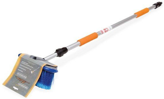 Швабра с насадкой для шланга, щеткой 20см и телескопической ручкой 150см (AB-H-02) AIRLINE