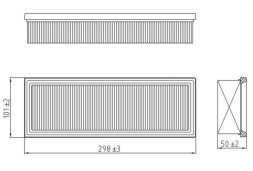 Фильтр воздушный Renault Clio Symbol (00-)/Kangoo (97-)/Clio (98-) 1.4i (TR3173) CARVILLE RACING