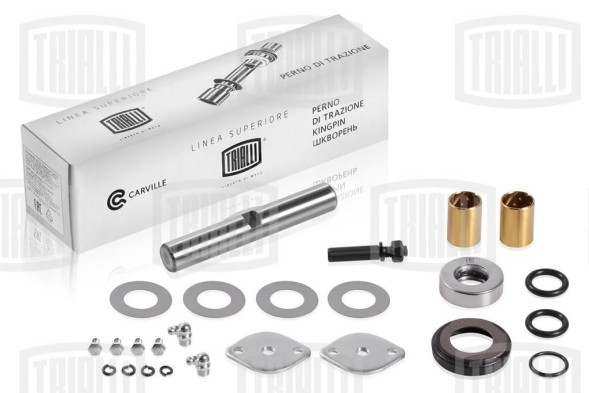 Ремкомплект поворотного кулака для а/м ГАЗ 3302 (кмпл. 1 шкворень c подшип.) (SH 0320) TRIALLI