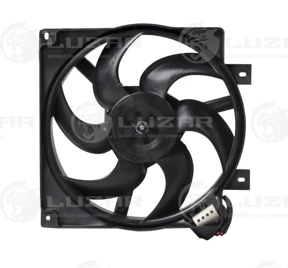 Э/вентилятор охл. с кожухом и резист. ВАЗ 1117 Калина LUZAR LFK 0118
