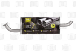 Глушитель осн. алюм.  Hyundai Solaris (10-)/Kia Rio (11-) Хэтчбек (EMM 0809) TRIALLI