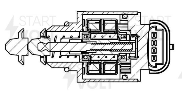 Регулятор хол. хода  ВАЗ 2110 толстый клапан c двумя подш. (VSM 0113) &amp;quot;СтартВОЛЬТ&amp;quot;