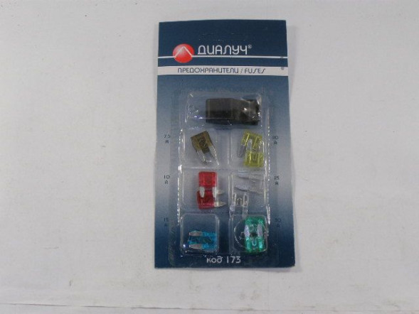 Предохранители &amp;quot;мини&amp;quot; в блистере (12 шт. 7,5-30А) ДиаЛуч 173