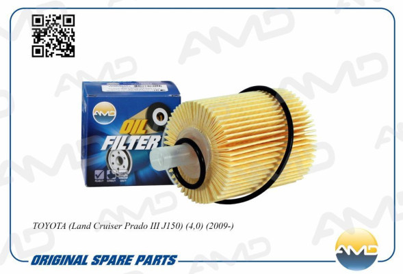 Фильтр масляный 04152-YZZA5/AMD.FL243 AMD TOYOTA (Land Cruiser Prado III J150)(4,0)(2009-) (OE 685)