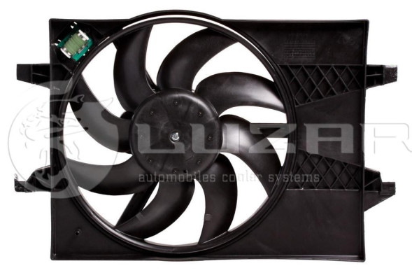 Э/вентилятор охл. с кожухом Ford Fiesta (01-)/Fusion (02-) LUZAR LFK 1031