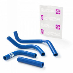 Патрубки отопителя УАЗ-3163 Патриот дополнительного к-т.4шт силикон CS20 СИНИЙ в упаковке