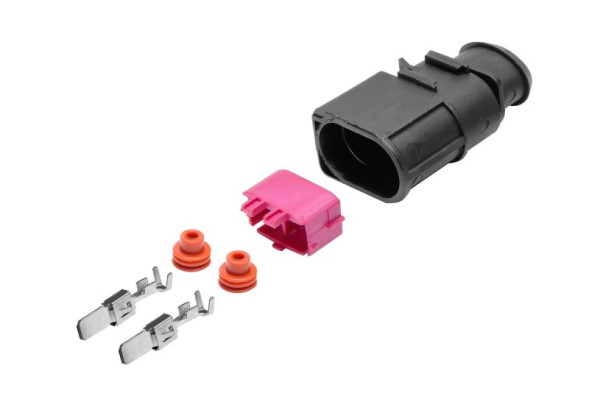 Колодка-разъем 2-х контактный вентилятора охладжения двигателя AUDI, VW, SKODA (AX6602S) CRAGEN