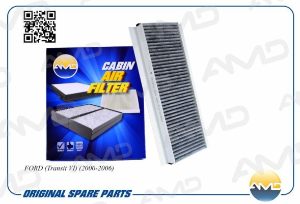 Фильтр салонный 1459009/AMD.FC825C (угольный) FORD (Transit VI)(2000-2006)